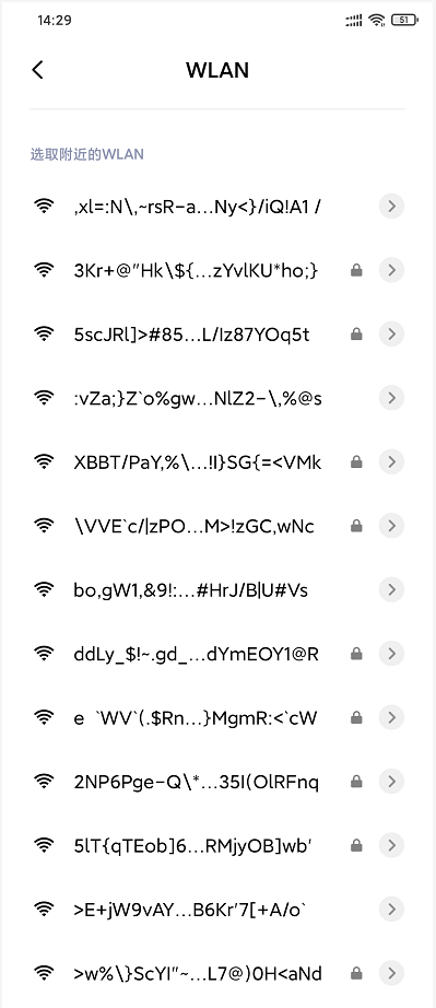 random ssid